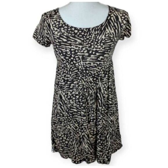 MOSSIMO BEIGE & BLACK MINI DRESS SZ.XS EUC - Picture 1 of 7